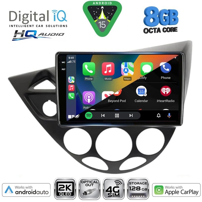 DIGITAL IQ BXK 20169_CPAA  (9inc) MULTIMEDIA TABLET for FORD FOCUS mod. 1998-2004
