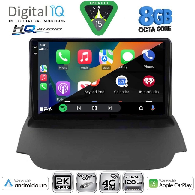 DIGITAL IQ BXK 20150_CPAA (9inc) MULTIMEDIA TABLET for FORD ECOSPORT  mod. 2012-2018