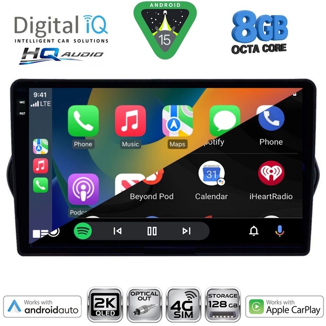 DIGITAL IQ BXK 20148_CPAA (9inc) MULTIMEDIA TABLET for FIAT TIPO mod. 2015-2023