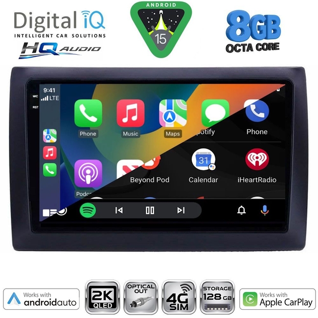 DIGITAL IQ BXK 20145_CPAA (9inc) MULTIMEDIA TABLET for FIAT STILO mod. 2001-2007