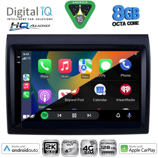 DIGITAL IQ BXK 20140_CPAA (9inc) MULTIMEDIA TABLET for FIAT DUCATO mod. 2006-2011
