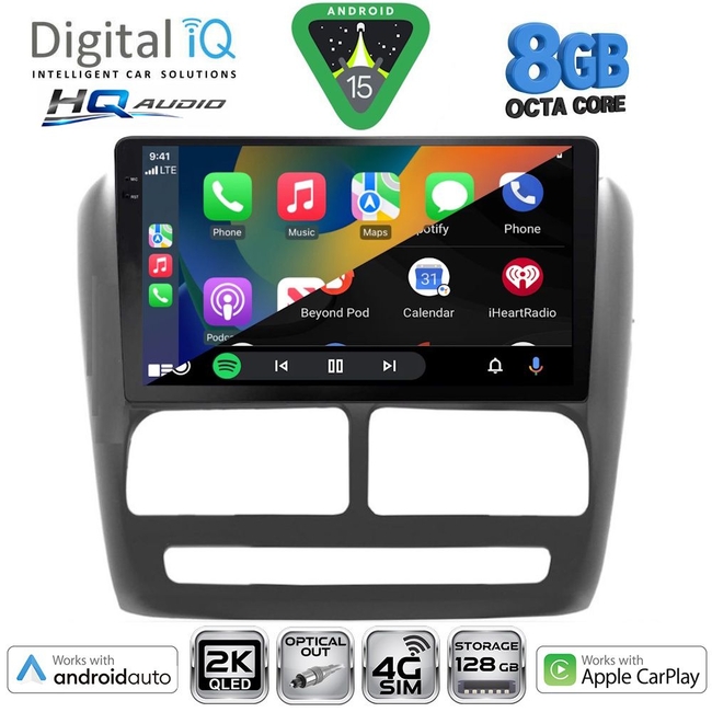 DIGITAL IQ BXK 20137_CPAA (9inc) MULTIMEDIA TABLET for FIAT DOBLO mod. 2010-2015