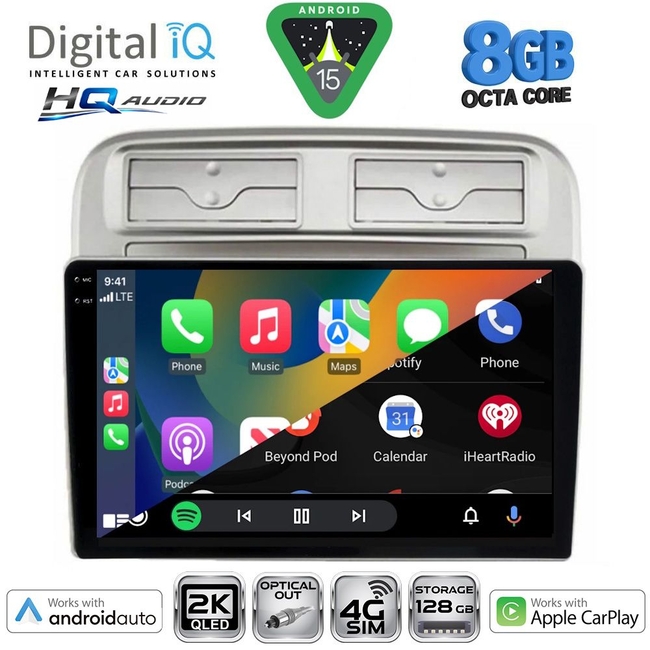 DIGITAL IQ BXK 20128_CPAA (9inc) MULTIMEDIA TABLET for FIAT GRANDE PUNTO mod. 2005-2012