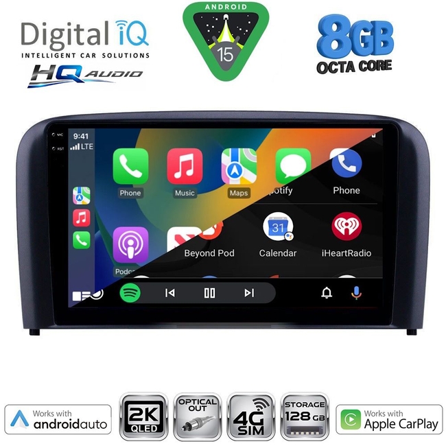 DIGITAL IQ BXK 20786_CPAA (9inc) MULTIMEDIA TABLET for VOLVO S80 mod. 1998-2006