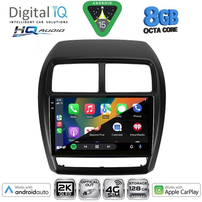 DIGITAL IQ BXK 20431_CPAA (9inc) MULTIMEDIA TABLET for MITSUBISHI ASX mod. 2020-2023