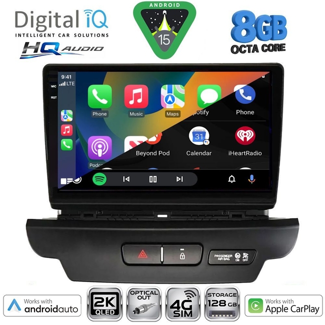 DIGITAL IQ BXK 20304_CPAA (9inc) MULTIMEDIA TABLET for KIA CEED - XCEED mod. 2018-2022