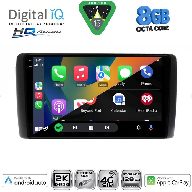 DIGITAL IQ BXK 20472_CPAA (9inc) MULTIMEDIA TABLET for NISSAN LEAF mod. 2009-2017