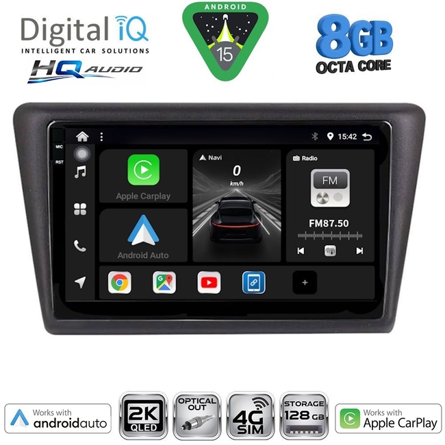 DIGITAL IQ BXK 20600_CPAA (9inc) MULTIMEDIA TABLET for SKODA RAPID SPACEBACK mod. 2014-2019