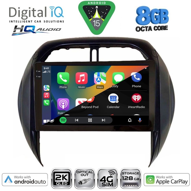 DIGITAL IQ BXK 20730_CPAA CLIMA (9inc) MULTIMEDIA TABLET for TOYOTA RAV 4 mod. 2000-2006
