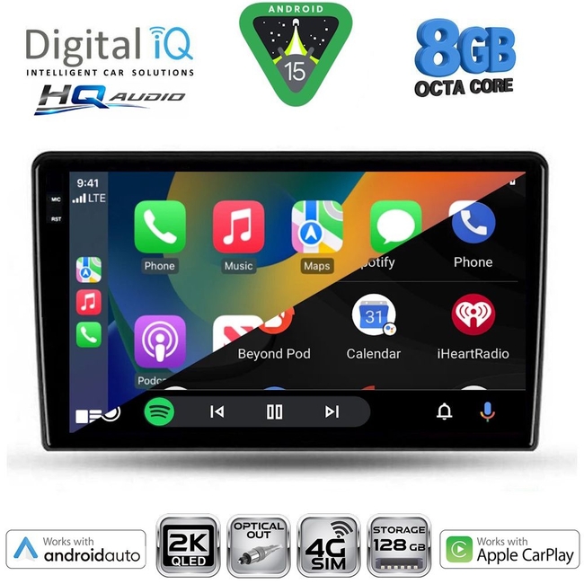 DIGITAL IQ BXK 20103B_CPAA (9inc) MULTIMEDIA TABLET for DACIA DUSTER mod. 2012-2019