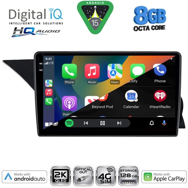 DIGITAL IQ BXK 20412_CPAA (NTG 4.5) (9inc) MULTIMEDIA TABLET for MERCEDES GLK (X204) mod. 2013-2017