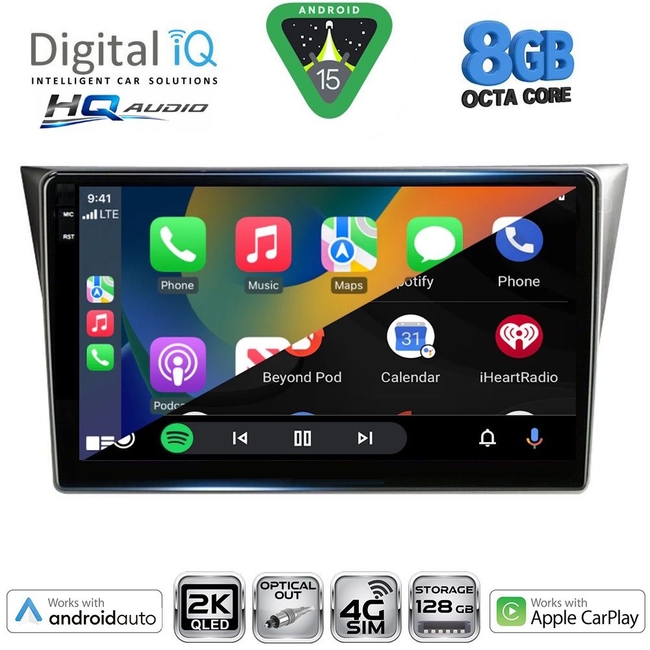 DIGITAL IQ BXK 20659_CPAA (9inc) MULTIMEDIA TABLET for SUBARU IMPREZA mod. 2002-2008