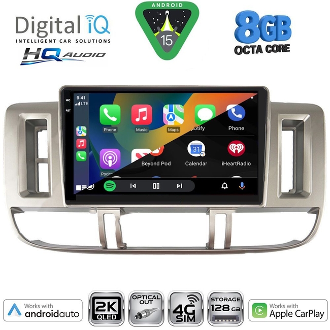 DIGITAL IQ BXK 20474_CPAA (9inc) MULTIMEDIA TABLET for NISSAN XTRAIL mod. 2000-2004