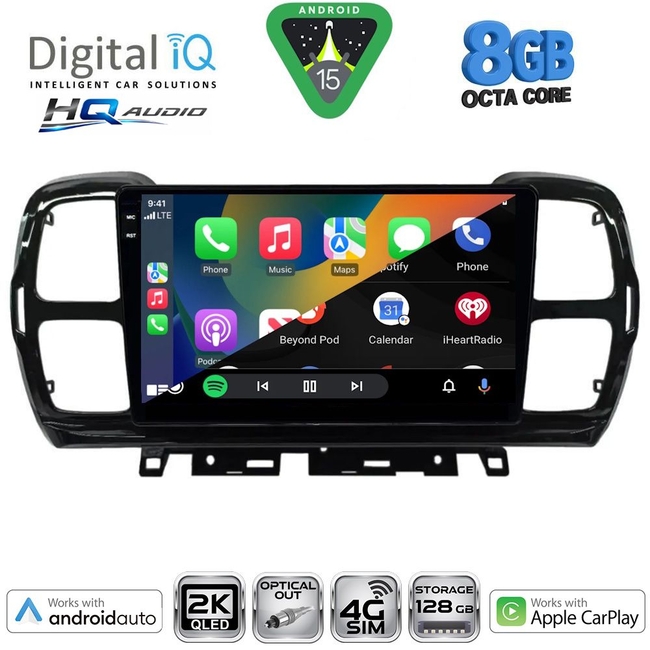 DIGITAL IQ BXK 20088_CPAA (9inc) MULTIMEDIA TABLET for CITROEN C5 AIRCROSS mod. 2017-2021