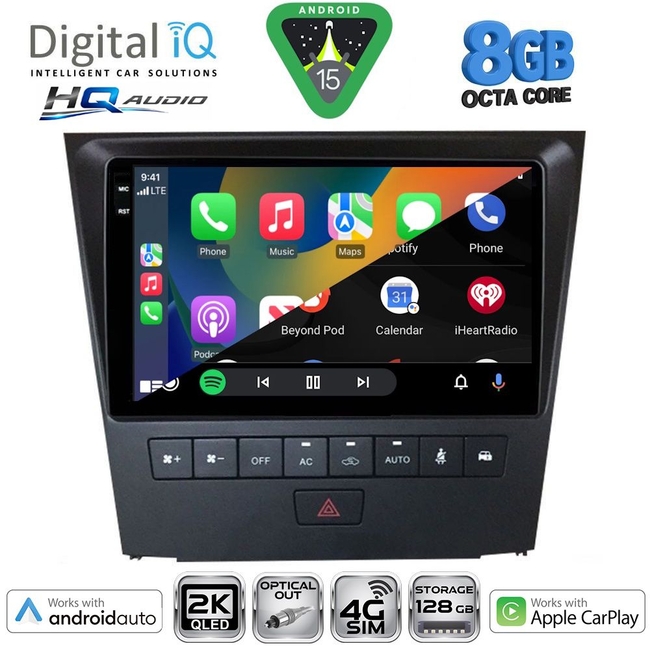 DIGITAL IQ BXK 20341_CPAA (9inc) MULTIMEDIA TABLET for LEXUS GS mod. 2004-2011
