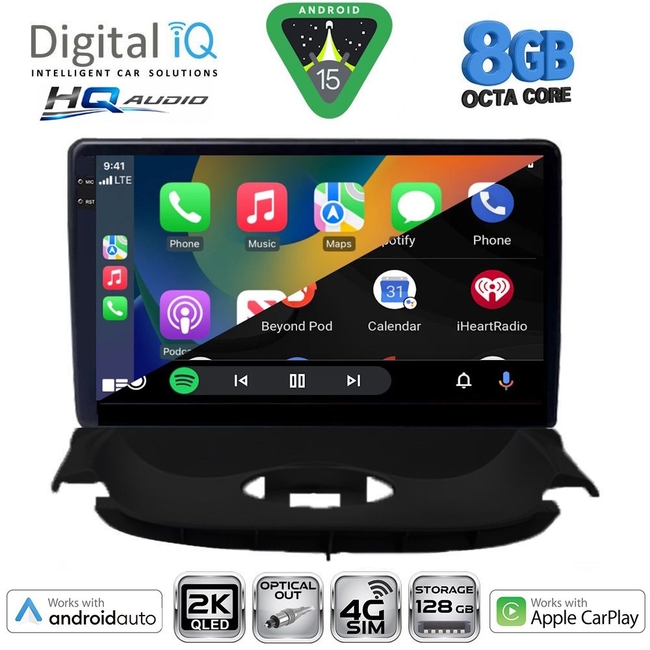 DIGITAL IQ BXK 20505_CPAA (9inc) MULTIMEDIA TABLET for PEUGEOT 206 mod. 1998-2006