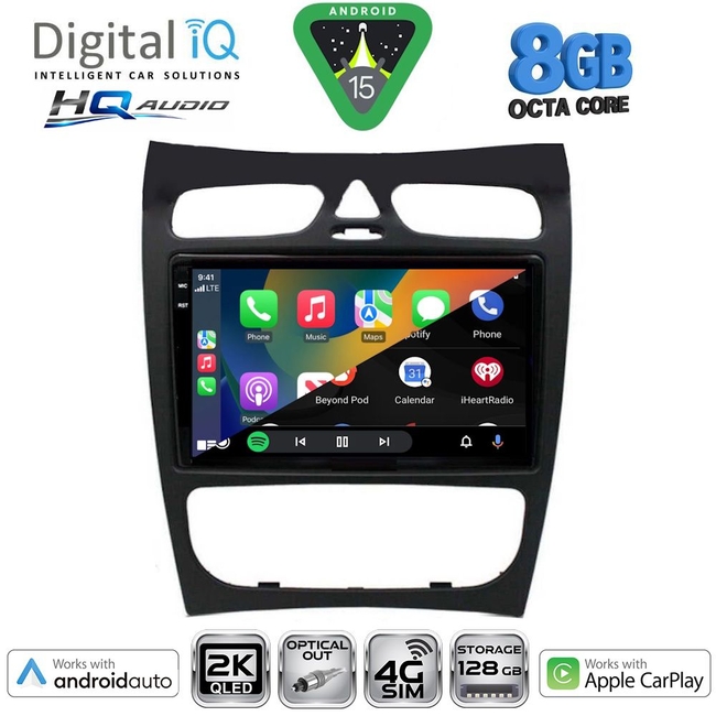 DIGITAL IQ BXK 20406_CPAA (9inc) MULTIMEDIA TABLET for MERCEDES CLK (W209) mod. 2000-2004