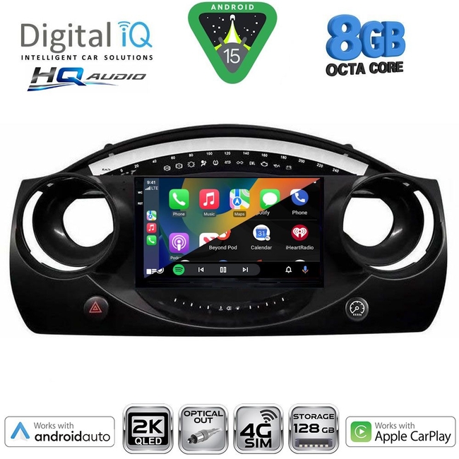 DIGITAL IQ BXK 20063_CPAA (9inc) MULTIMEDIA TABLET for MINI COOPER (R50-R52-R53) mod. 2000-2006