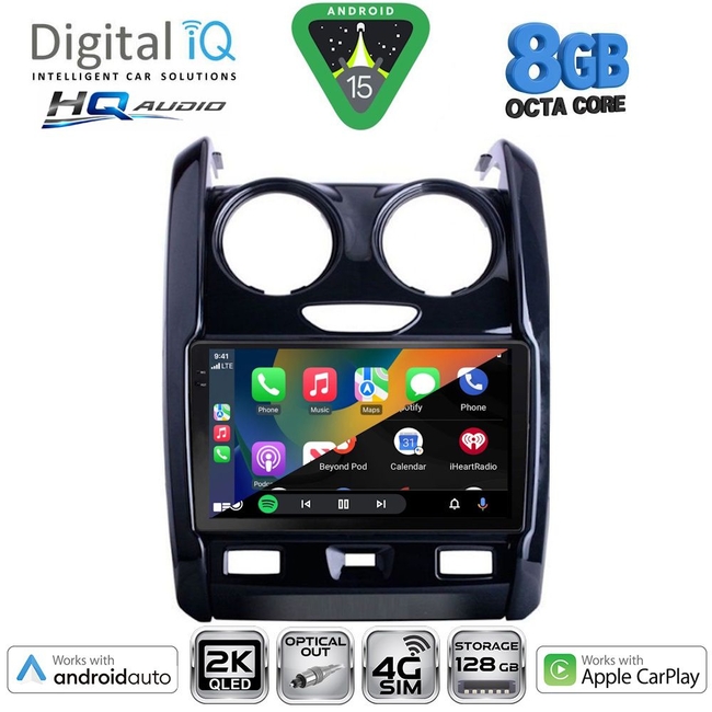 DIGITAL IQ BXK 20103_CPAA (9inc) MULTIMEDIA TABLET for DACIA DUSTER mod. 2012-2019