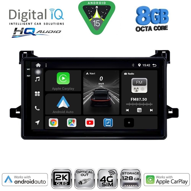 DIGITAL IQ BXK 20727_CPAA (9inc) MULTIMEDIA TABLET for TOYOTA PRIUS mod. 2016-2020