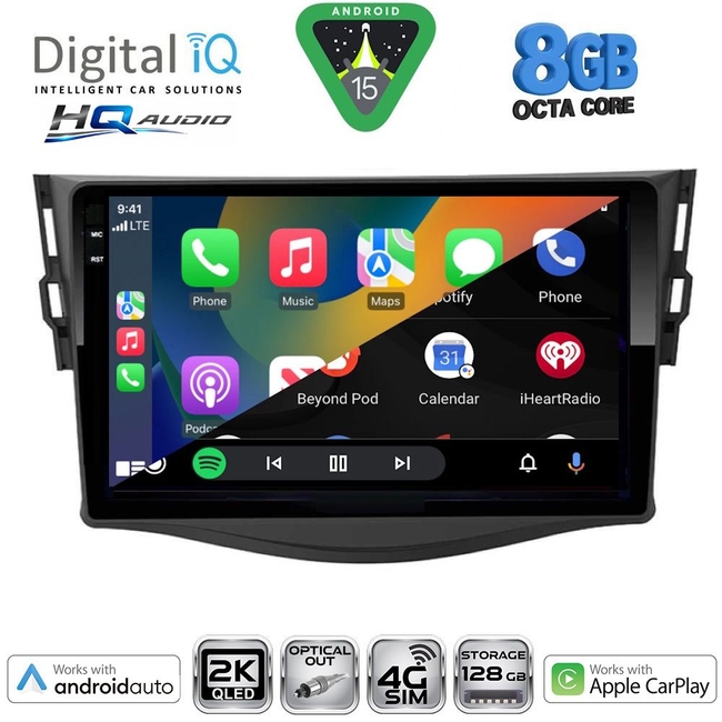 DIGITAL IQ BXK 20731_CPAA (9inc) MULTIMEDIA TABLET for TOYOTA RAV 4 mod. 2006-2012