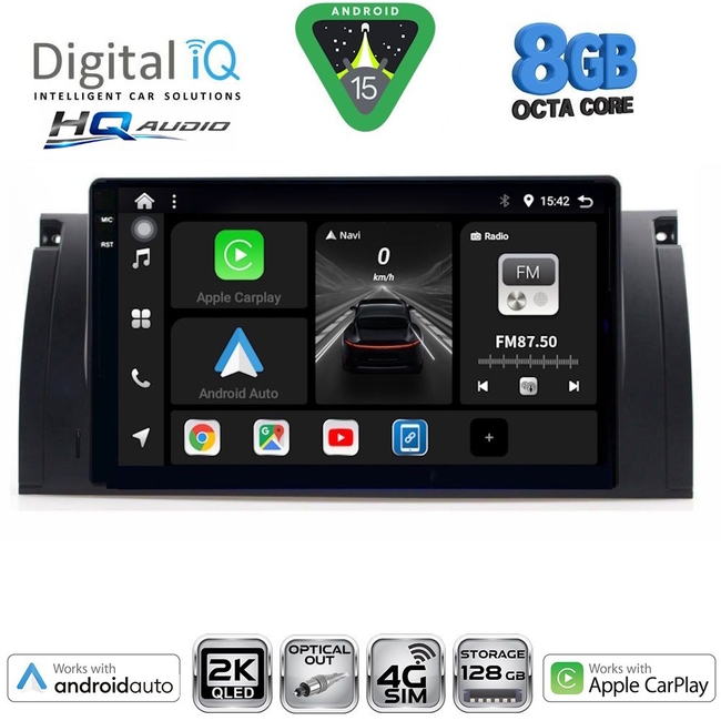 DIGITAL IQ BXK 20045_CPAA (9inc) MULTIMEDIA TABLET for BMW Series 5 (E39) mod. 1997-2005 | X5 (E53) mod. 1999-2006