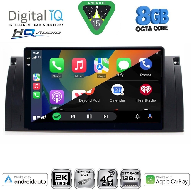DIGITAL IQ BXK 20045_CPAA (9inc) MULTIMEDIA TABLET for BMW Series 5 (E39) mod. 1997-2005 | X5 (E53) mod. 1999-2006