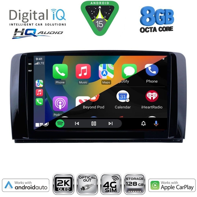 DIGITAL IQ BXK 20422_CPAA (9inc) MULTIMEDIA TABLET for MERCEDES R (W251) mod. 2006-2015
