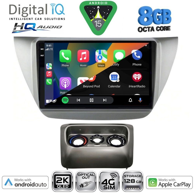 DIGITAL IQ BXK 20433_CPAA (9inc) MULTIMEDIA TABLET for MITSUBISHI LANCER mod. 2000-2007