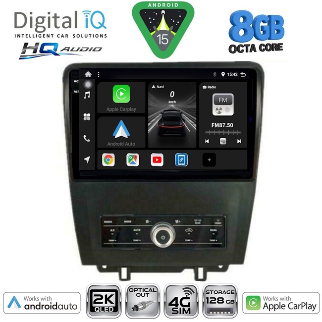 DIGITAL IQ BXK 20165_CPAA (9inc) MULTIMEDIA TABLET for FORD MUSTANG mod. 2010-2015
