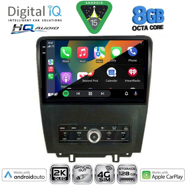 DIGITAL IQ BXK 20165_CPAA (9inc) MULTIMEDIA TABLET for FORD MUSTANG mod. 2010-2015