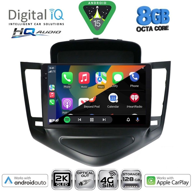 DIGITAL IQ BXK 20076_CPAA (9inc) MULTIMEDIA TABLET for CHEVROLET CRUZE mod. 2008-2012