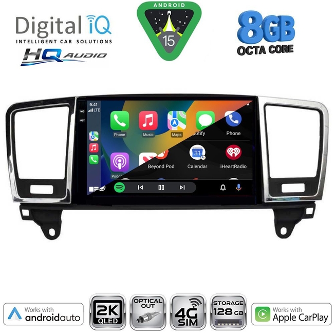 DIGITAL IQ BXK 20415_CPAA (9inc) MULTIMEDIA TABLET for MERCEDES ML (W166) – GL (X166) mod. 2011-2019