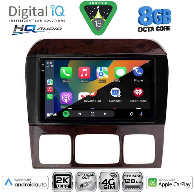 DIGITAL IQ BXK 20426_CPAA (9inc) MULTIMEDIA TABLET for MERCEDES  S  W220  mod. 1998-2005