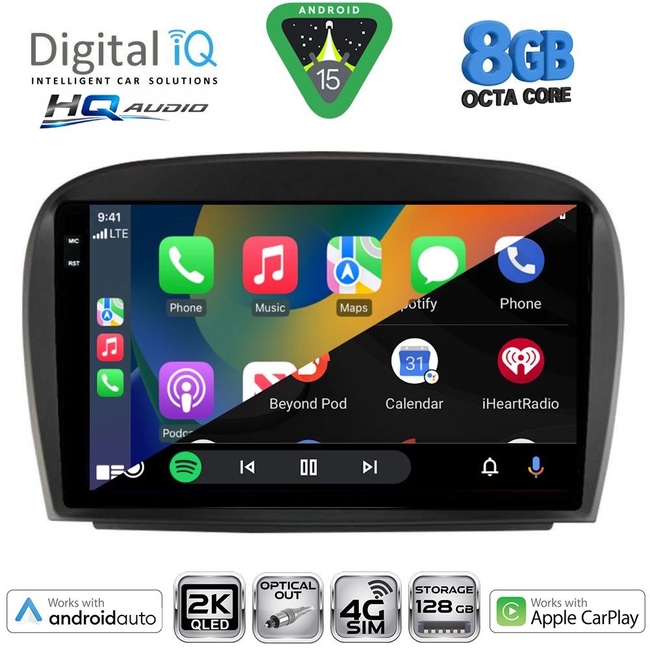 DIGITAL IQ BXK 20427_CPAA (9inc) MULTIMEDIA TABLET for MERCEDES SL (R230) FACELIFT mod. 2006-2012