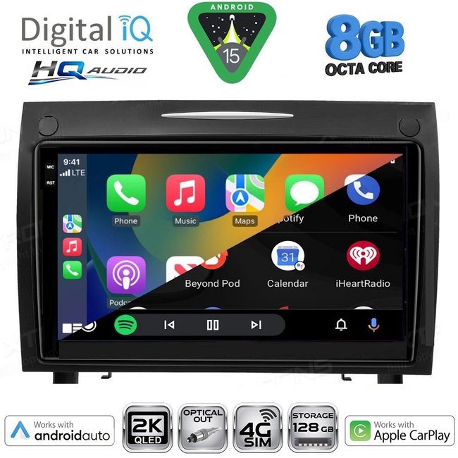 DIGITAL IQ BXK 20419_CPAA (9inc) MULTIMEDIA TABLET for MERCEDES SLK R171 mod. 2004-2010