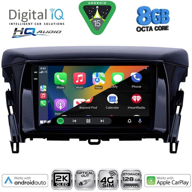 DIGITAL IQ BXK 20432_CPAA (9inc) MULTIMEDIA TABLET for MITSUBISHI ECLIPSE CROSS mod. 2018-2026