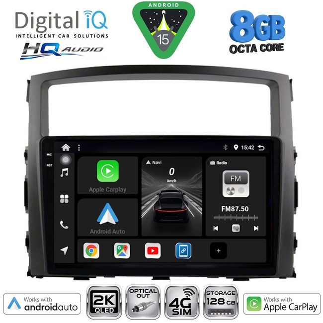 DIGITAL IQ BXK 20446_CPAA (9inc) MULTIMEDIA TABLET for MITSUBISHI PAJERO mod. 2006-2013
