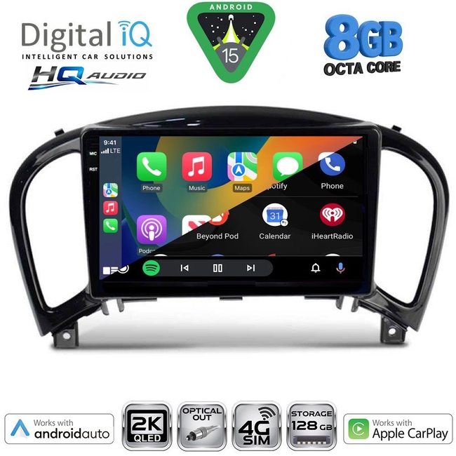 DIGITAL IQ BXK 20452_CPAA (9inc) MULTIMEDIA TABLET for NISSAN JUKE mod. 2009-2020