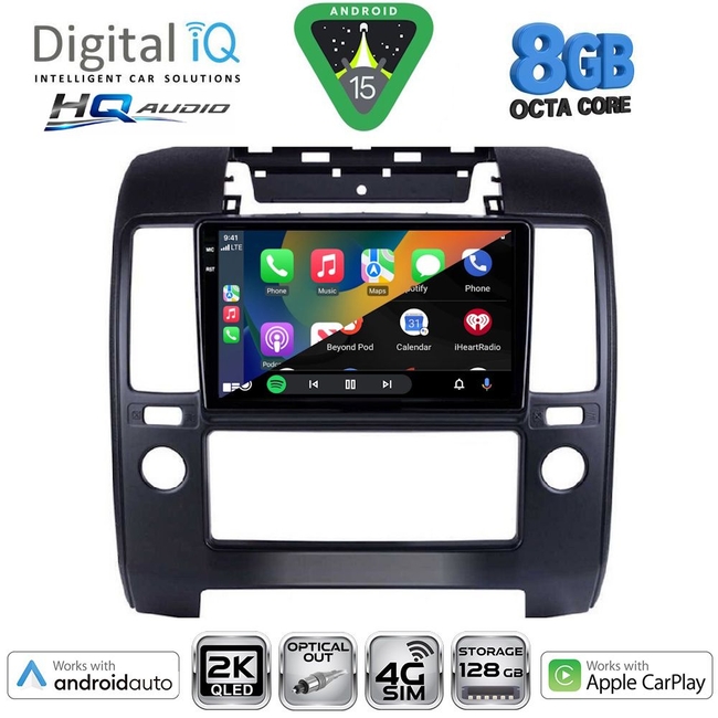 DIGITAL IQ BXK 20454_CPAA A/C (9inc) MULTIMEDIA TABLET for NISSAN NAVARA D40 mod. 2006-2011 με A/C