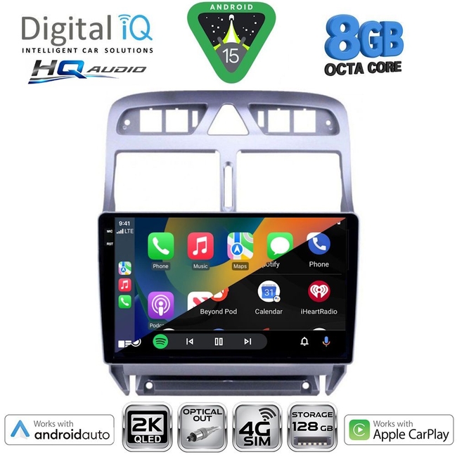 DIGITAL IQ BXK 20512_CPAA (9inc) MULTIMEDIA TABLET for PEUGEOT 307 mod. 2001-2008