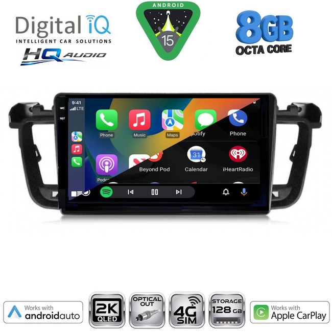 DIGITAL IQ BXK 20518_CPAA (9inc) MULTIMEDIA TABLET for PEUGEOT 508 mod. 2010-2016