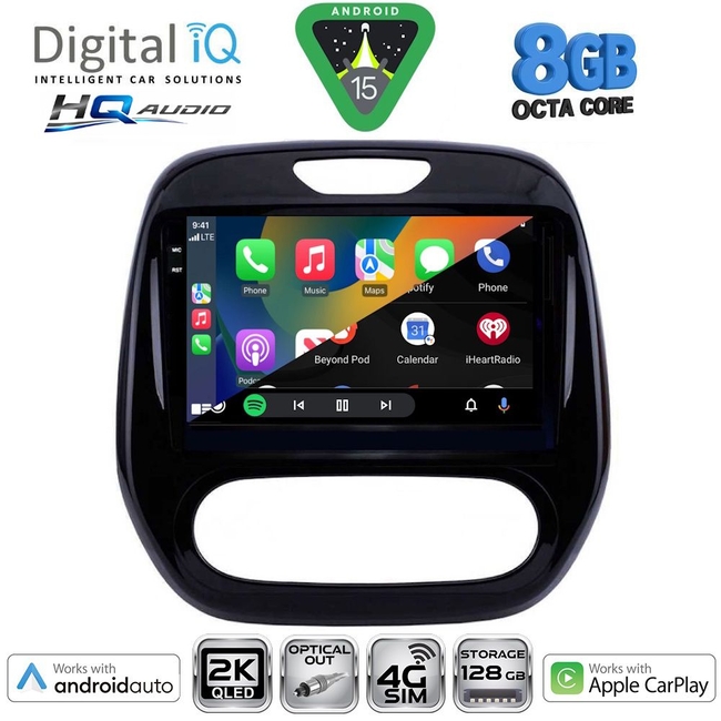 DIGITAL IQ BXK 20542_CPAA (9inc) MULTIMEDIA TABLET for RENAULT CAPTUR mod. 2013-2019