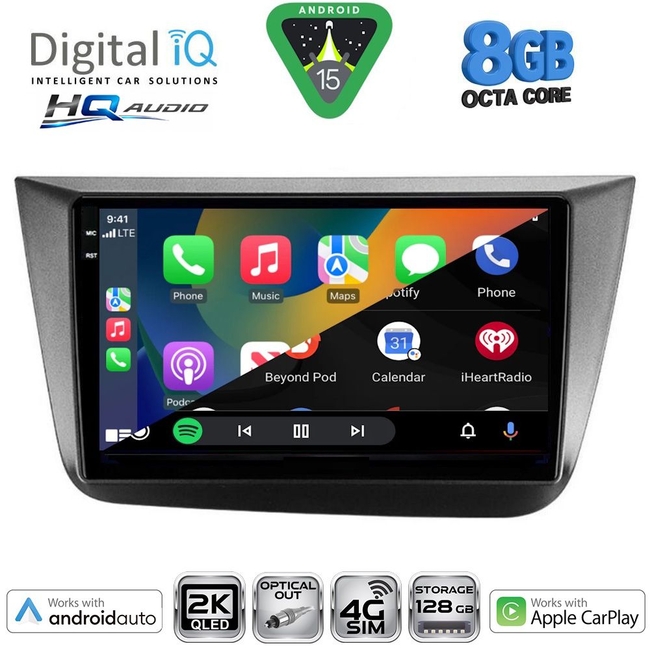 DIGITAL IQ BXK 20570_CPAA (9inc) MULTIMEDIA TABLET for SEAT ALTEA mod. 2004-2015