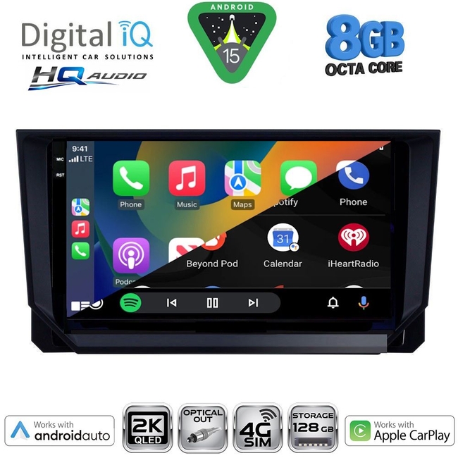 DIGITAL IQ BXK 20573_CPAA (9inc) MULTIMEDIA TABLET for SEAT ARONA - IBIZA mod. 2018-2026
