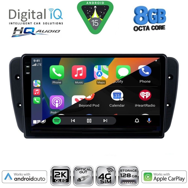 DIGITAL IQ BXK 20571_CPAA (9inc) MULTIMEDIA TABLET for SEAT IBIZA mod. 2008-2015
