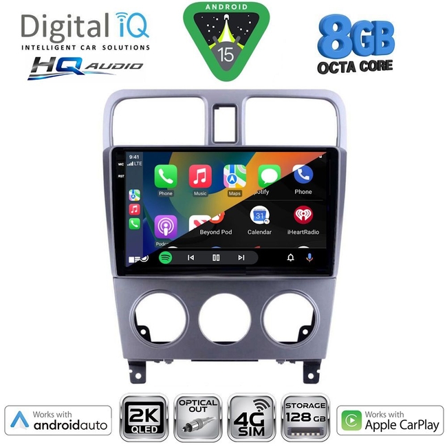 DIGITAL IQ BXK 20661_CPAA (9inc) MULTIMEDIA TABLET for SUBARU FORESTER  mod. 2002-2008