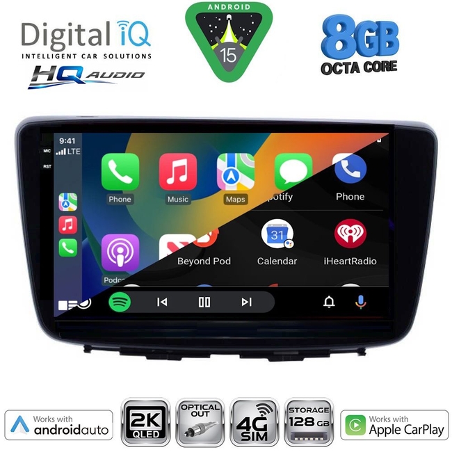 DIGITAL IQ BXK 20672_CPAA (9inc) MULTIMEDIA TABLET for SUZUKI BALENO mod. 2016-2022