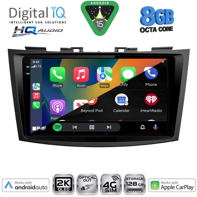 DIGITAL IQ BXK 20685_CPAA (9inc) MULTIMEDIA TABLET for SUZUKI SWIFT mod. 2011-2016