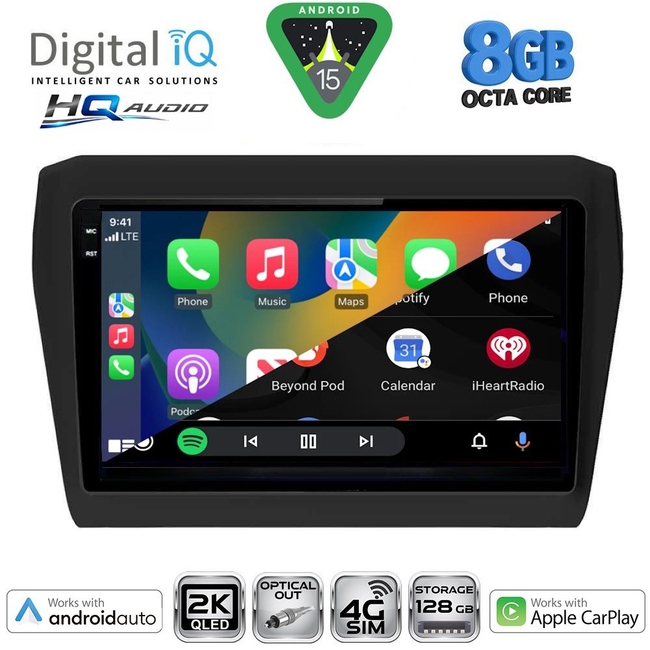 DIGITAL IQ BXK 20686_CPAA (9inc) MULTIMEDIA TABLET for SUZUKI SWIFT mod. 2017-2026
